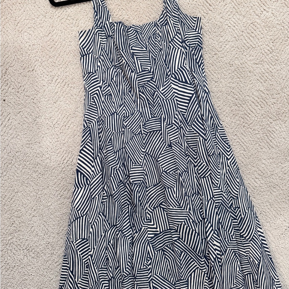 STAUD black and Cream Striped Dress - Picture 6 of 6